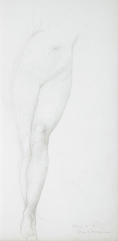 A női lábak tanulmányozása alkotó: Edward Burne-Jones
