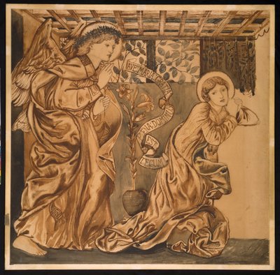 Az Angyali üdvözlet alkotó: Edward Burne-Jones
