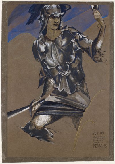 A Perseus sorozat - Perseus in Armor tanulmánya Medúza megtalálására alkotó: Edward Burne-Jones