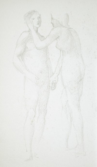 Két női akt alkotó: Edward Burne-Jones