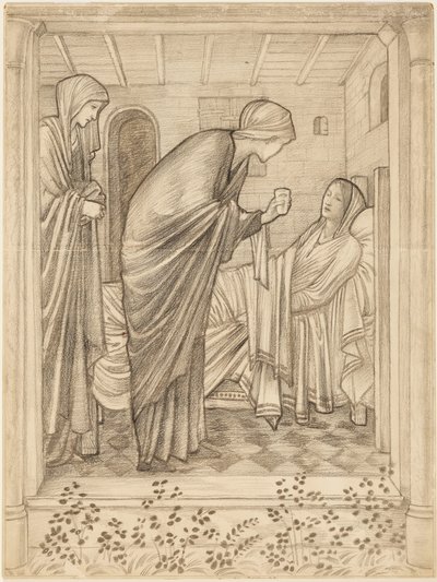 A betegek meglátogatása alkotó: Edward Burne-Jones