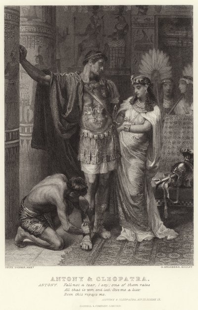 Antonius és Kleopátra, Antonius és Kleopátra, III. felvonás, IX. jelenet alkotó: Edward Burne Jones