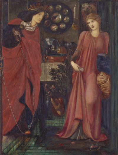 Szép Rosamund és Eleanor királynő alkotó: Edward Burne Jones