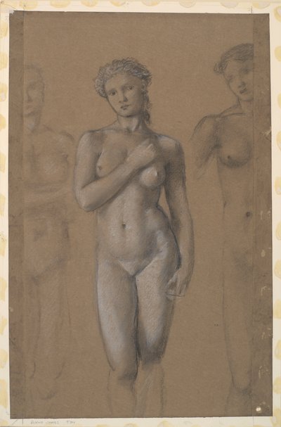 Női akt – Három tanulmány, valószínűleg a Vénuszról alkotó: Edward Burne Jones