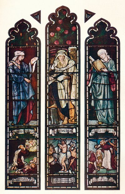 Sibyl Window, Jesus College Chapel, Cambridge, 1872 alkotó: Edward Burne Jones