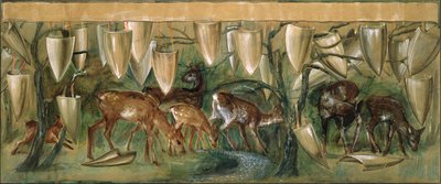 Tanulmány a Szent Grál gobelinekhez alkotó: Edward Burne Jones