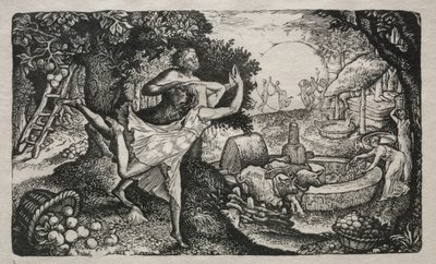 The Cyder Feast: Az öröm és a hálaadás látomása, 1829. alkotó: Edward Calvert