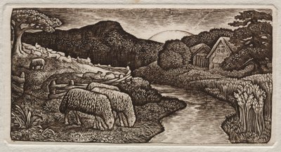 Legelőjének juha alkotó: Edward Calvert