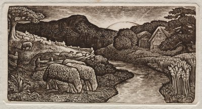 Legelőjének báránya, 1828. alkotó: Edward Calvert