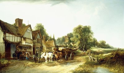 A fakocsi, 1845 alkotó: Edward Charles Williams