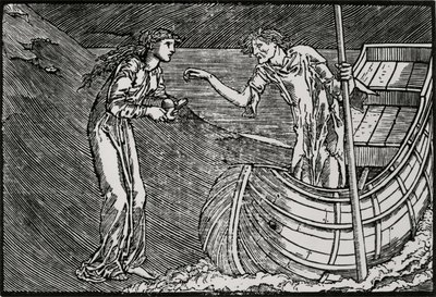 Charon díja alkotó: Edward Coley (after) Burne Jones