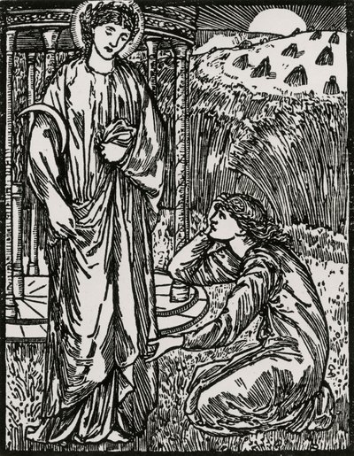 Psyche és Ceres alkotó: Edward Coley (after) Burne Jones