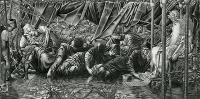 A Tanácsterem a The Briar Rose sorozatból alkotó: Edward Coley (after) Burne Jones