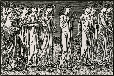 A menet a hegyre alkotó: Edward Coley (after) Burne Jones