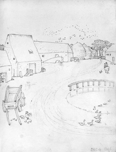 Egy farm, december 4 alkotó: Edward Coley Burne Jones
