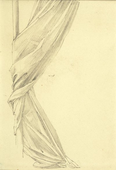 Studie von Draperien von Edward Burne Jones