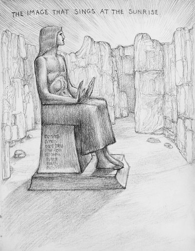 A kép, ami énekel a napkeltekor (ceruza papíron) alkotó: Edward Coley Burne Jones