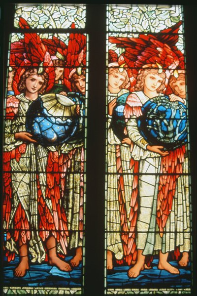 A teremtés angyalai: A harmadik és negyedik nap, 1895 alkotó: Edward Burne Jones