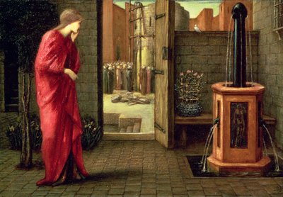 Danae a Brazen-torony építését nézi, 1872 alkotó: Edward Burne Jones