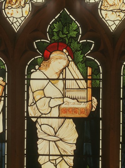 Detail von St. Cecilia von Edward Burne Jones