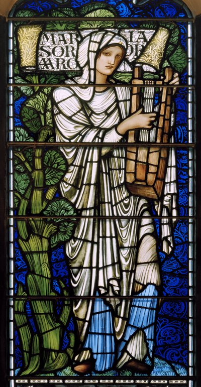 Edinburgh, St Giles Cathedral, Morris & Co., Edward Burne-Jones, Maria, 1886 alkotó: Edward Burne Jones