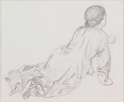 Fekvő ábra alkotó: Edward Burne Jones