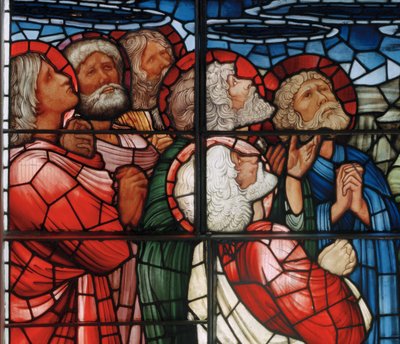 A felemelkedés ablaka, részlet, 1885 (ólomüveg) alkotó: Edward Burne Jones