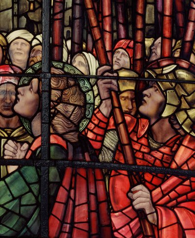 A keresztrefeszítés ablaka, részlet, 1888 (festett üveg) alkotó: Edward Burne Jones