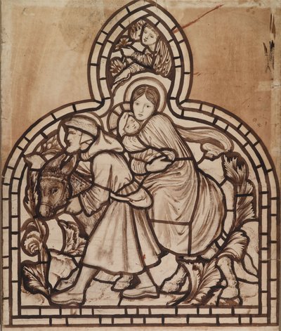 Repülés Egyiptomba alkotó: Edward Burne Jones