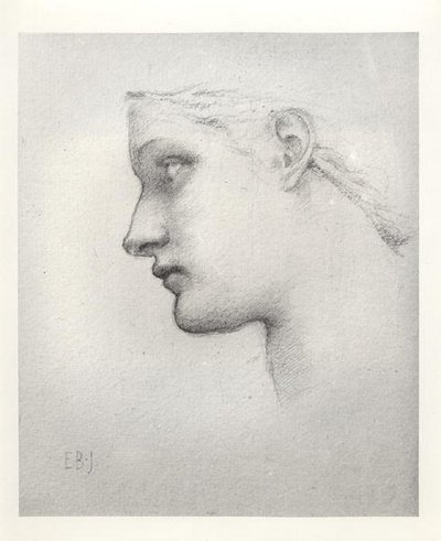 Változattanulmány a Laus Veneris királynő fejéhez alkotó: Edward Burne Jones