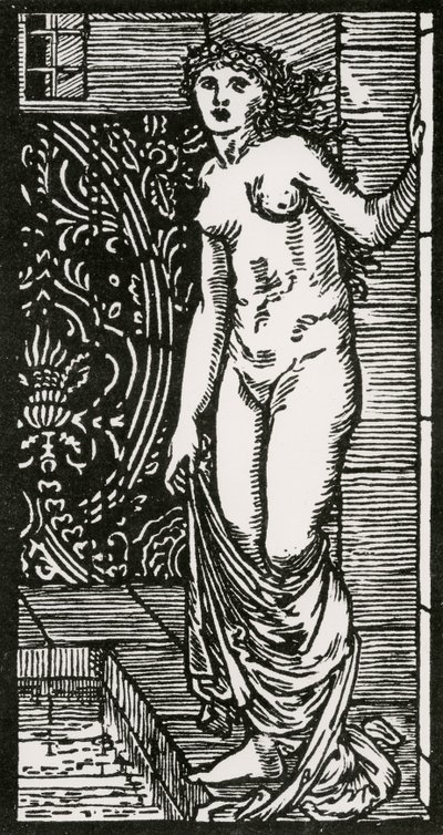 Psyche at Bath, 1866 alkotó: Edward Coley after Burne-Jones