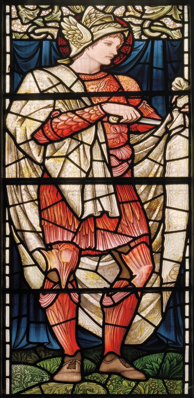 Wilden, All Saints, Morris & Co., Edward Burne-Jones, John Henry Dearle (1859-1932), St Martin, Generosity, 1902-1914, Louisa, Alfred, The Baldwins, miniszterelnök, metodista, Worcestershire, Arts & C alkotó: Edward Coley and Dearle Burne-Jones