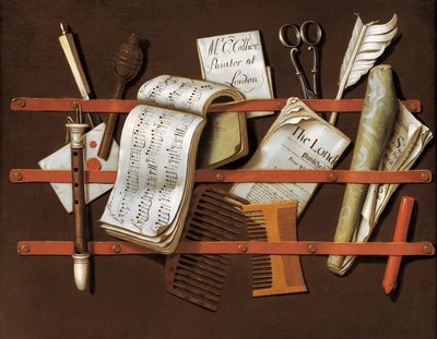 Levéltartó, 1698 körül alkotó: Edward Collier