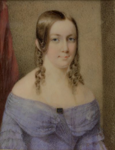 Egy hölgy portréja, 1842. alkotó: Edward Dalton Marchant