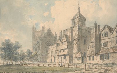 Exeter katedrálisa és a szomszédos épületek alkotó: Edward Dayes