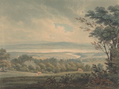 A Severn és a Wye folyó találkozása Chepstow közelében alkotó: Edward Dayes