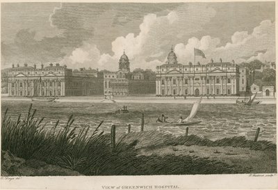 Kilátás a londoni Greenwich Kórházra alkotó: Edward Dayes