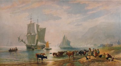 Egy nyári este: Szarvasmarha, 1858, 1935 alkotó: Edward Duncan