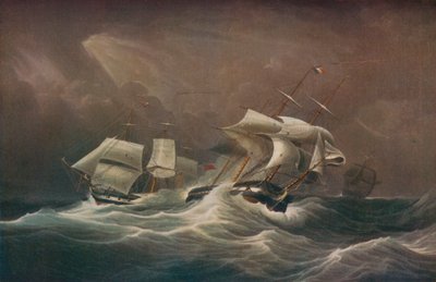 H.M.S. Megunhatatlan elköteleződés A francia Droits-De-LHomme, 1797, 1829 alkotó: Edward Duncan