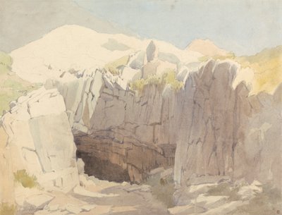 Study of Rocks at Mumbles alkotó: Edward Duncan