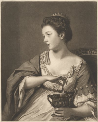 Miss Kitty Fisher mint "Cleopatra Dissolving the Pearl" alkotó: Edward Fisher