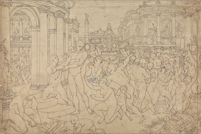 Bruttó tanulmány Szent Pál számára Efézusban alkotó: Edward Francis Burney