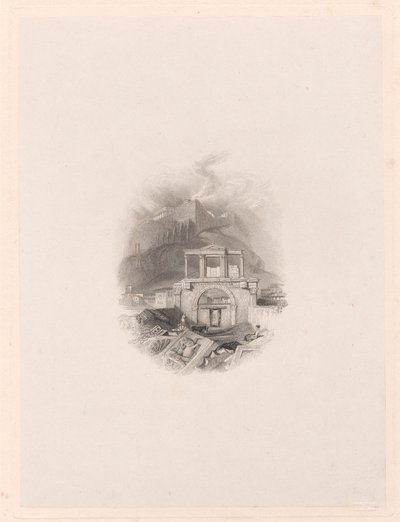 Thészeusz kapuja, Athén alkotó: Edward Francis Finden