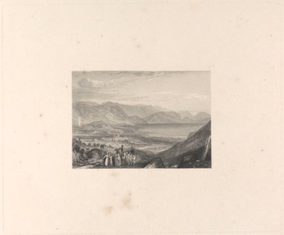 A Holt-tenger, Jerikó és a Jordán torkolata alkotó: Edward Francis Finden