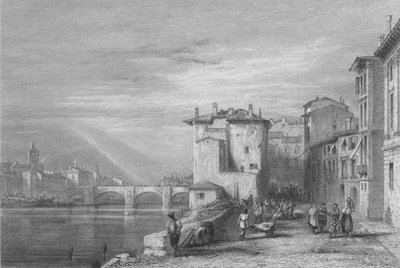 Verona, 1832. alkotó: Edward Francis Finden