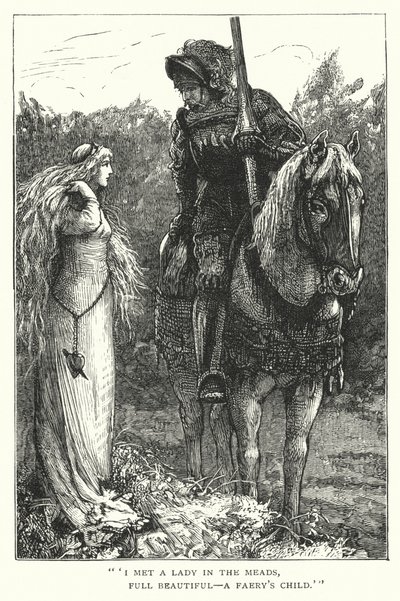 A szép hölgy irgalom nélkül (metszet) alkotó: Edward Frederick (after) Brewtnall