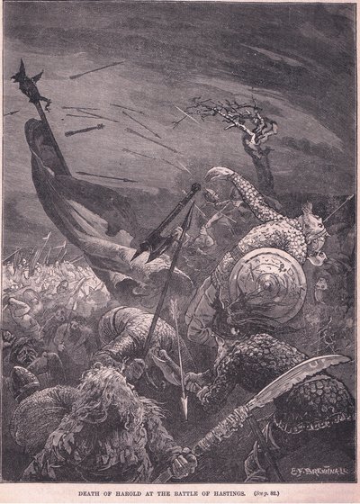 Harold halála a hastingsi csatában i.sz. 1066-ban alkotó: Edward Frederick Brewtnall
