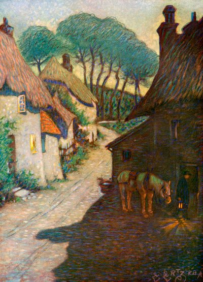 Thurlestone Village, Dél-Devon, 1924-1926 alkotó: Edward Frederick Ertz