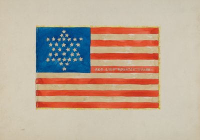 Zászló: Polgárháború, c. 1936. alkotó: Edward Grant