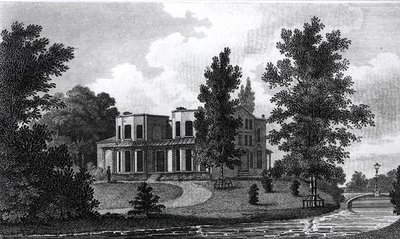 Lord Nelsons Villa Mertonban, megjelent 1806-ban alkotó: Edward Gyfford